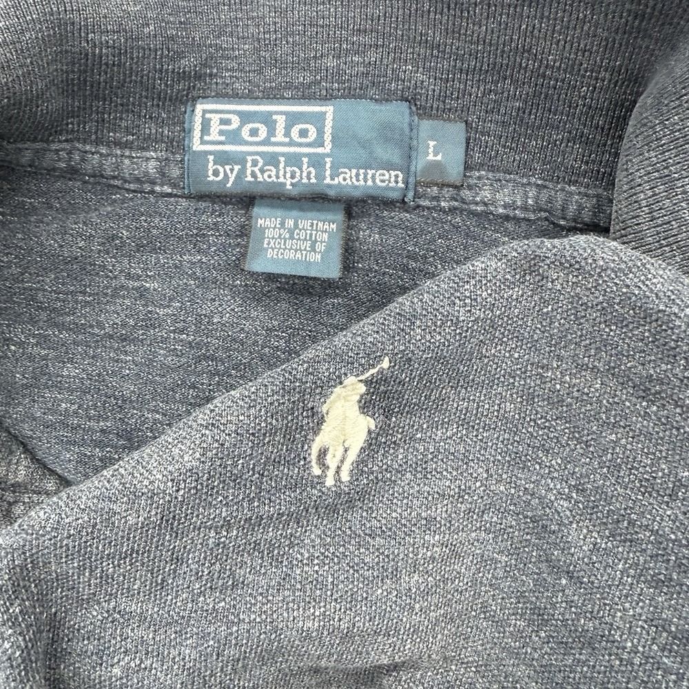 Vintage Polo Ralph Lauren Shirt Men's‎ L Gray Blue 70's Y2K Street